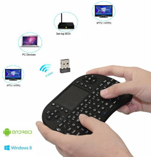 Clairbell AJ_804A_MINI WIRELESS KEYBOARD COMPATIBLE WITH LAPTOPS/SMARTPHONES TV TOUCHPAD Wireless Handheld Multi-device Keyboard Compatible with Desktop, Laptop, Mac