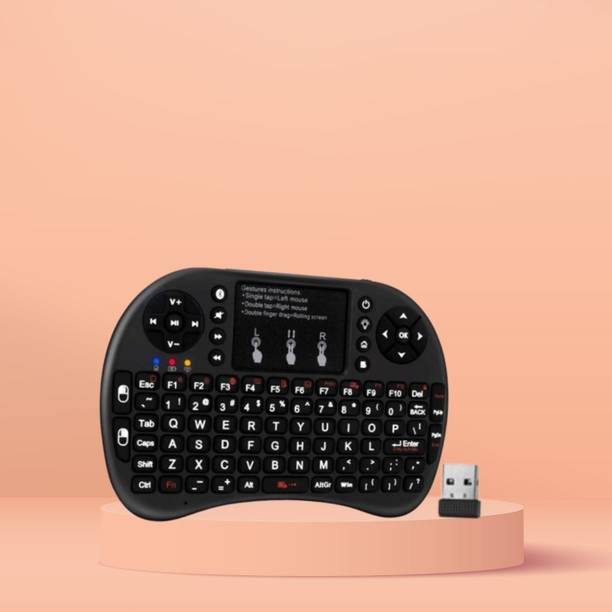GUGGU Bluetooth (Wireless Keyboard) USB Rechargeable Keyboard With Pocket Size F212 Wireless Thumb-size Multi-device Keyboard Compatible with Tablet
