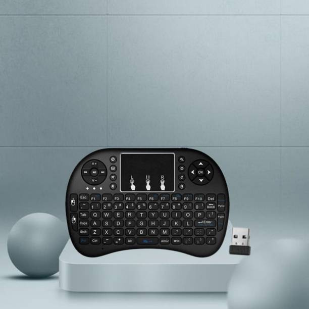 SACRO Bluetooth (Wireless Keyboard) USB Rechargeable Keyboard With Pocket Size E84 Wireless Thumb-size Laptop Keyboard Compatible with Laptop