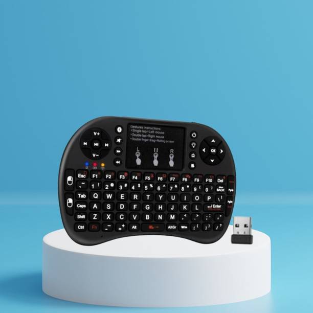 FRONY Bluetooth (Wireless Keyboard) USB Rechargeable Keyboard With Pocket Size C261 Wireless Thumb-size Laptop Keyboard Compatible with Tablet