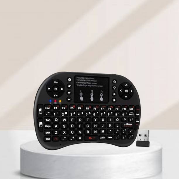 GUGGU Bluetooth (Wireless Keyboard) USB Rechargeable Keyboard With Pocket Size F72 Wireless Thumb-size Multi-device Keyboard Compatible with Tablet