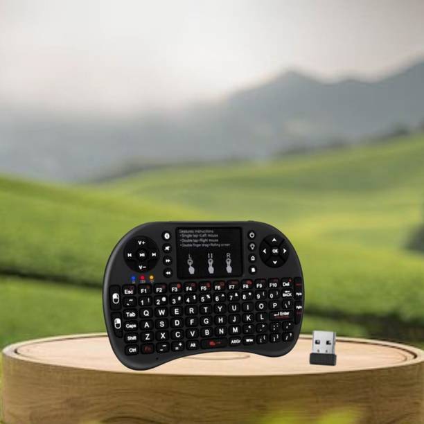 SACRO Bluetooth (Wireless Keyboard) USB Rechargeable Keyboard With Pocket Size E76 Wireless Thumb-size Multi-device Keyboard Compatible with Laptop