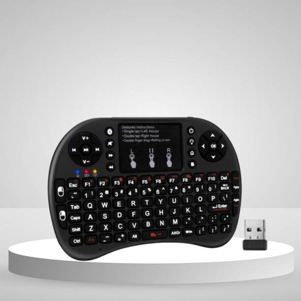 SACRO Bluetooth (Wireless Keyboard) USB Rechargeable Keyboard With Pocket Size D293 Wireless Thumb-size Laptop Keyboard Compatible with Laptop