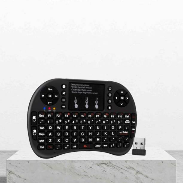 SACRO Bluetooth (Wireless Keyboard) USB Rechargeable Keyboard With Pocket Size E252 Wireless Thumb-size Multi-device Keyboard Compatible with Laptop
