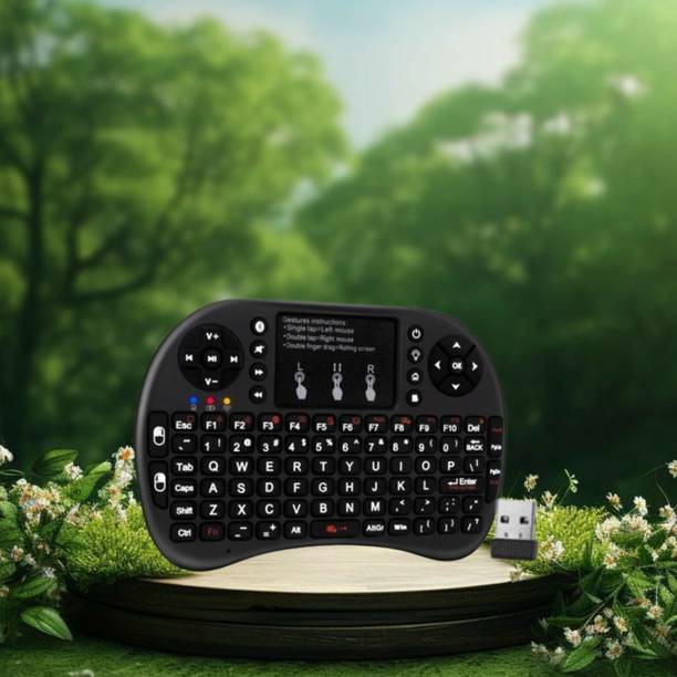 SACRO Bluetooth (Wireless Keyboard) USB Rechargeable Keyboard With Pocket Size E100 Wireless Thumb-size Multi-device Keyboard Compatible with Laptop