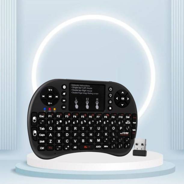 SACRO Bluetooth (Wireless Keyboard) USB Rechargeable Keyboard With Pocket Size D3 Wireless Thumb-size Multi-device Keyboard Compatible with Laptop