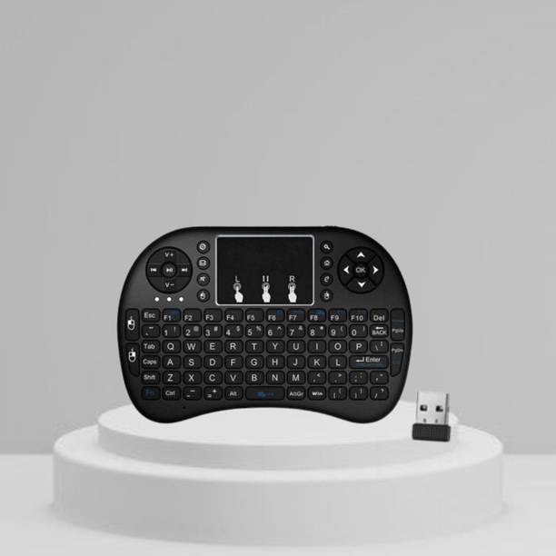 Clairbell Bluetooth (Wireless Keyboard) USB Rechargeable Keyboard With Pocket Size I86 Wireless Thumb-size Multi-device Keyboard Compatible with Tablet