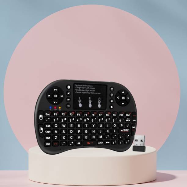 GUGGU Bluetooth (Wireless Keyboard) USB Rechargeable Keyboard With Pocket Size F34 Wireless Thumb-size Multi-device Keyboard Compatible with Tablet