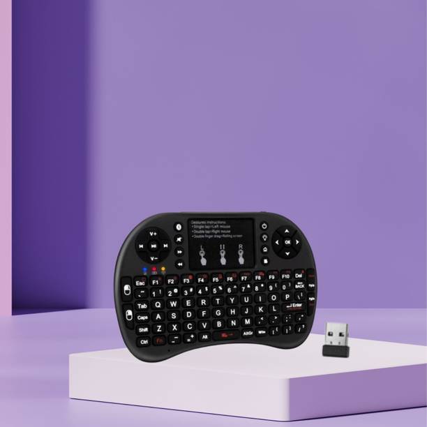 SACRO Bluetooth (Wireless Keyboard) USB Rechargeable Keyboard With Pocket Size D63 Wireless Thumb-size Multi-device Keyboard Compatible with Laptop