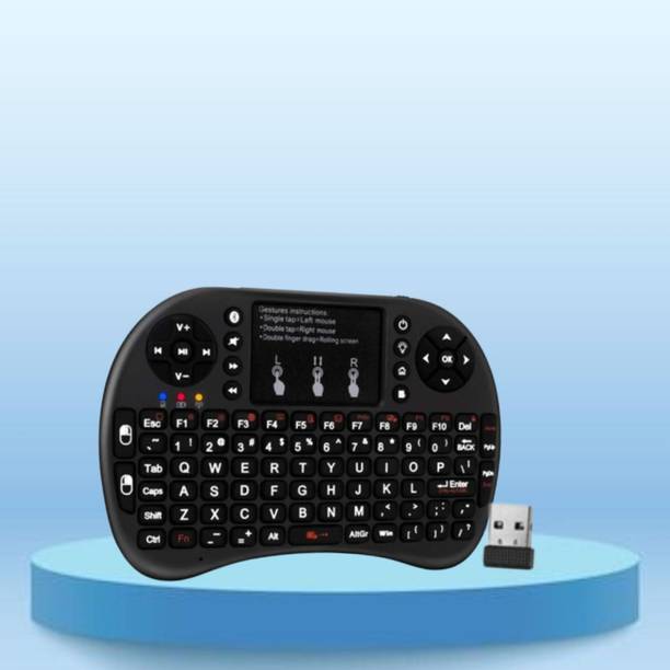 SACRO Bluetooth (Wireless Keyboard) USB Rechargeable Keyboard With Pocket Size D205 Wireless Thumb-size Multi-device Keyboard Compatible with Laptop