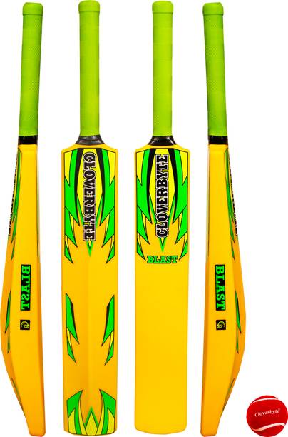 CLOVERBYTE Senior Hard Plastic Cricket Bat Combo with Supreme Cricket Tennis Ball Cricket Kit