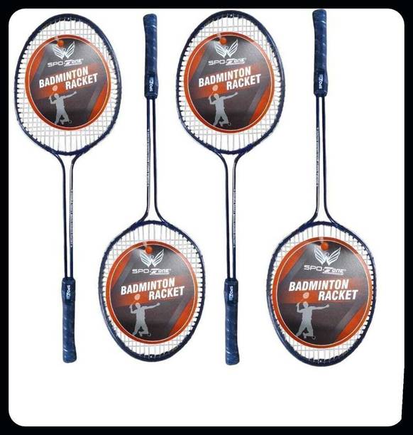 SPO Zone Badminton Kit Combo Set Of 4 Piece Racquet-73 Badminton Kit
