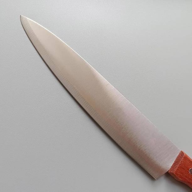 Kneefcy 1 Pc Stainless Steel Knife Ultra Sharp Multipurpose Slicing Knife Wood Handle Cutting Knife