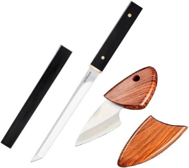Kneefcy 2 Pc Stainless Steel Knife Set Japanese Ultra Sharp Blade Cutting Knife for Box Cutter Knife Vegetable Cutting