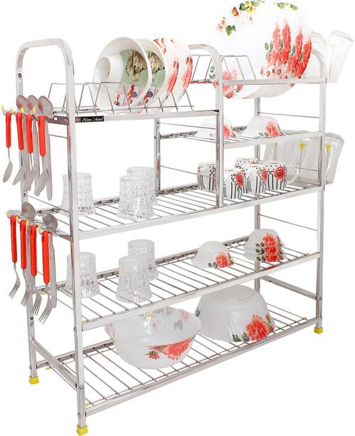 SLIMSHINE Dish Drainer Kitchen Rack Steel