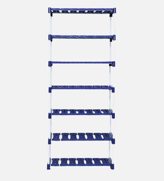 Novatic Utensil Kitchen Rack Iron, Plastic Container Kitchen Rack Carbon Steel 7-Tier Kitchen Organizer, Kitchen Spice Rack