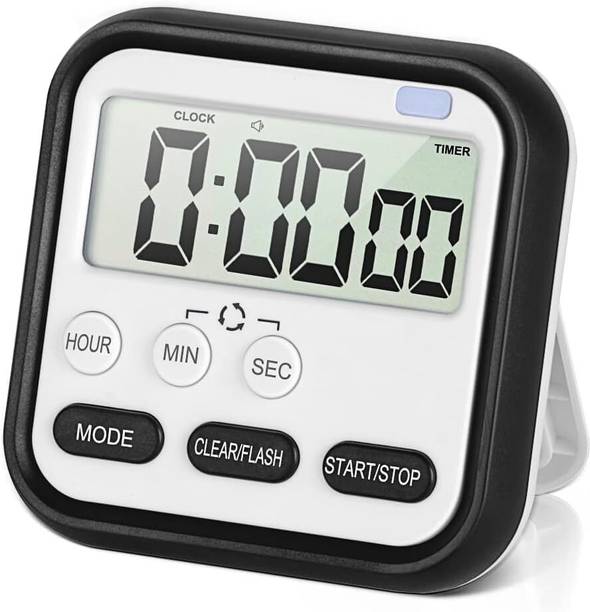TREXEE Digital Kitchen Timer with LCD Display&Stopwatch,Digital Countdown Large Digit Digital Kitchen Timer