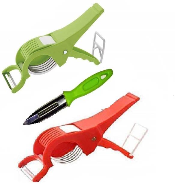 winger Combo of straight peeler and and 2 vegetable cutter Vegetable & Fruit Chopper