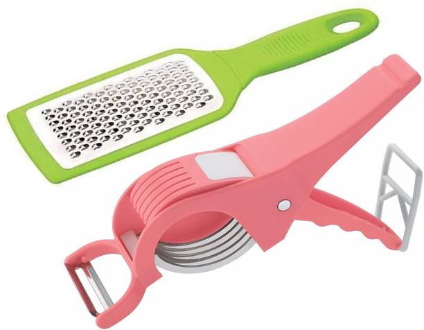 winger Combo of 2 kitchen tools Cheese Grater and Multi Vegetable Cutter with Peeler Kitchen Tool Set