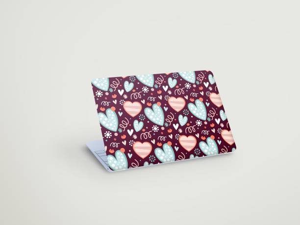 ARTOLIC Love Heart Pattern D2 Laptop Skin 12x18 Full Back Cover Vinyl Sticker Vinyl Reusable Laptop Skin Compatible for 15 inch