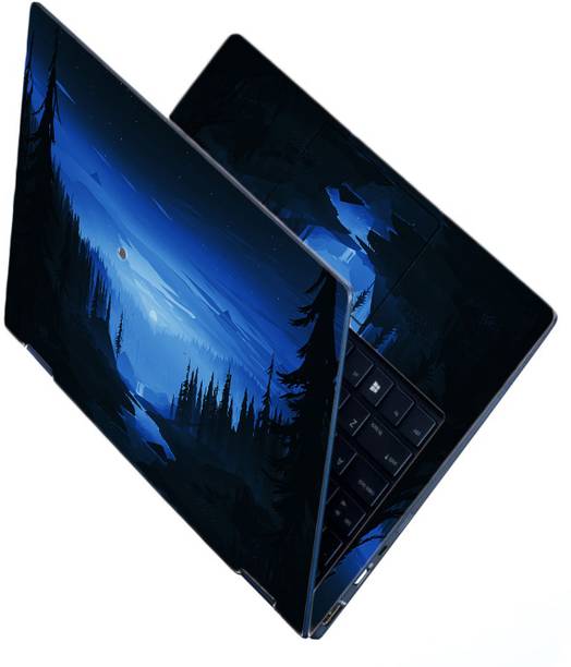 Adefex Full Body Cover Laptop Skin with Cutter & Wipe - Dark (3) Premium Vinyl Laptop Skin Compatible for 15.6 inch