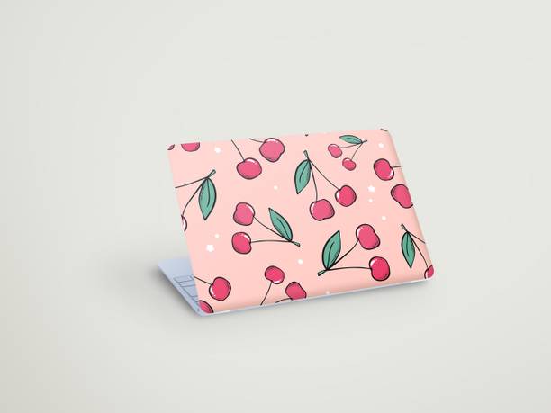 ARTOLIC Cherry Stars Pink Laptop Skin 12x18 Full Back Cover Vinyl Sticker Vinyl Reusable Laptop Skin Compatible for 15 inch