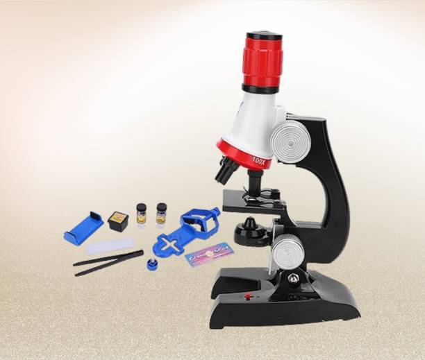 calyxia Microscope 100X-400X-1200X Kid Beginner Microscope Set Biological Microscope