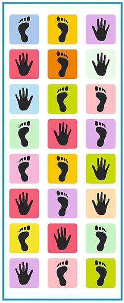 BHVMEY Preschool Hopscotch Learning Mat for Kids