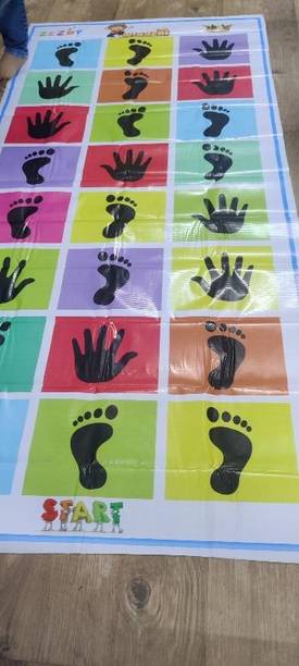 BHVMEY Hand Foot Pattern Mat for Kids Playroom