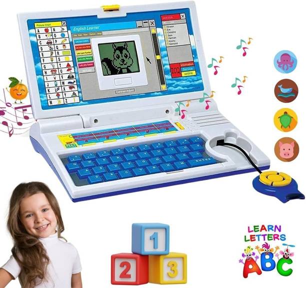 CountryLink Laptop with 20 Fun Activities with Mouse Kids Learning Laptop Educational Toy