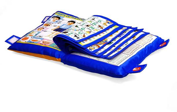 भव्मेय Velvet Cushion Book for Interactive Learning Experience for Kids