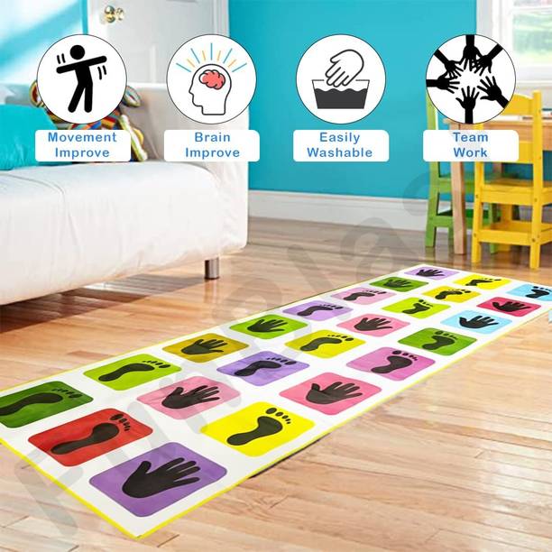 BHVMEY Hand and Foot Hopscotch Playmat for Kids