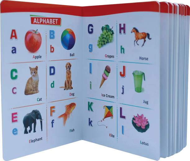 ज़ेक्टोस My First Board Book All In One English-Hindi Learning Book For Kids | Waterproof