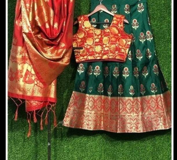 Self Design Semi Stitched Lehenga Choli Price in India