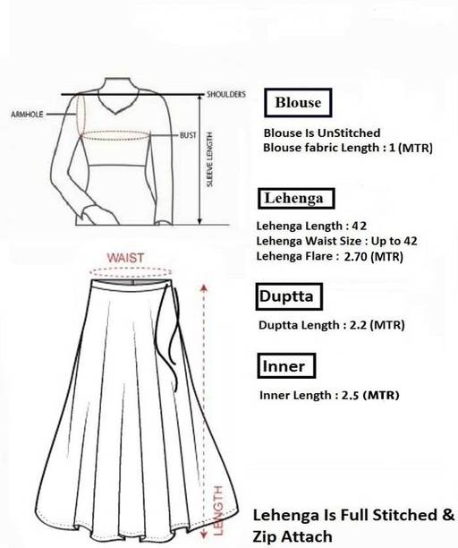 Cute Fellow Embroidered Semi Stitched Lehenga Choli - Image 4