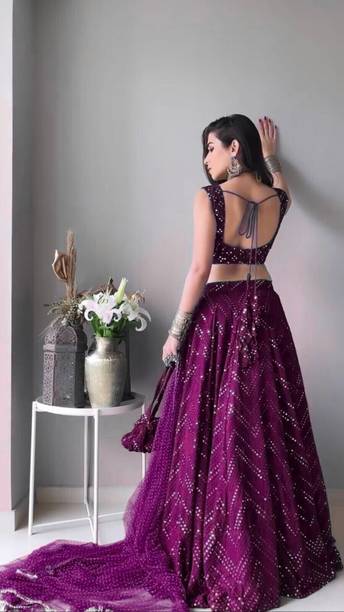 ZAALIMA FASHION Embroidered Semi Stitched Lehenga Choli - Image 2
