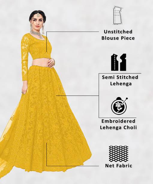 GOROLY Embroidered Semi Stitched Lehenga Choli - Image 3