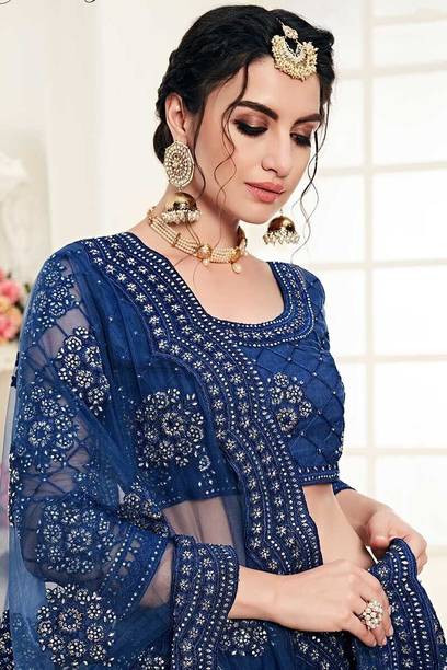 ZAALIMA FASHION Embroidered Semi Stitched Lehenga Choli - Image 2