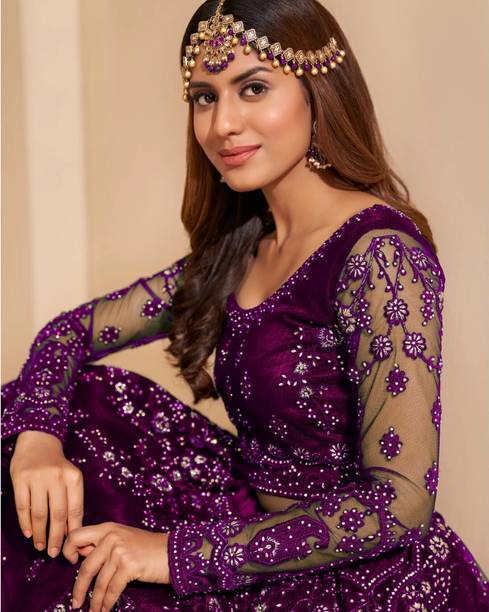 ZAALIMA FASHION Embroidered Semi Stitched Lehenga Choli - Image 4