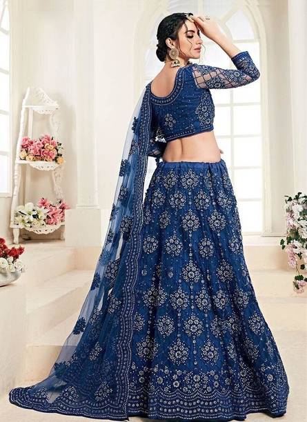 ZAALIMA FASHION Embroidered Semi Stitched Lehenga Choli - Image 3