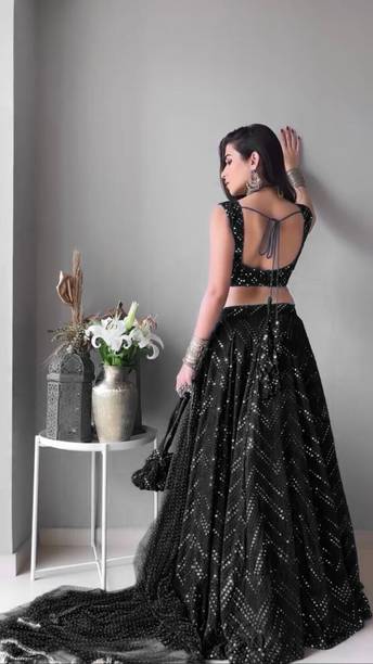 ZAALIMA FASHION Embroidered Semi Stitched Lehenga Choli - Image 2