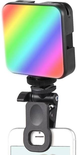Worricow 1 LED Video Light for Phone, Camera, Laptop, Meeting and Lighting, with Clip Flash