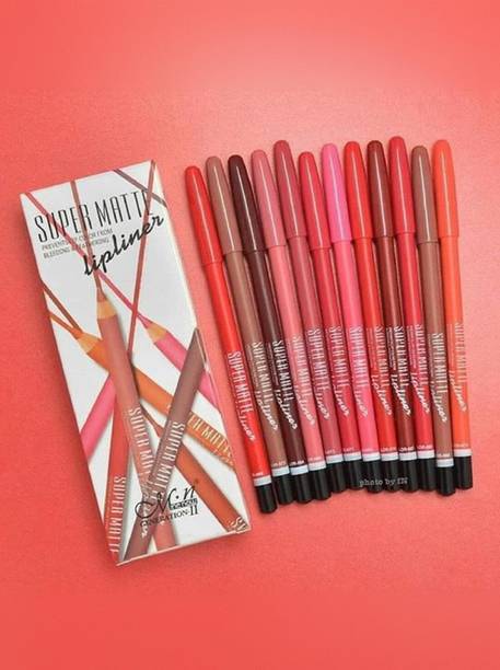 huda.bb Waterproof Professional Multicolored Matte Super Matte Lip Liner Pencil