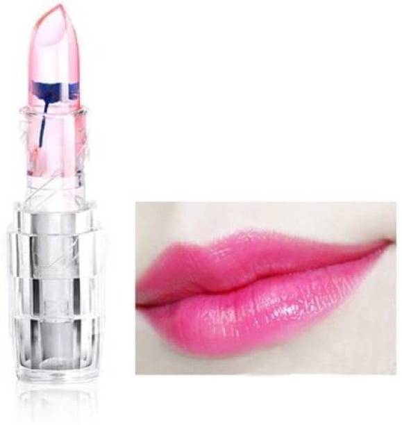 BEAUTYATH Natural Flower Pinkish Lipstick Color Changing Lipstick Jelly Flower Lipstick