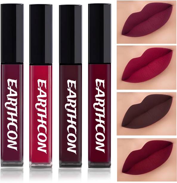 अर्थकॉन Non Transfer Smudge Proof Long Lasting Sensational Liquid Matte Lipstick