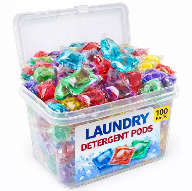 Anks Laundry Gel Capsules for Tough Stain Removal & Long-Lasting Fragrance Jasmine Detergent Pod