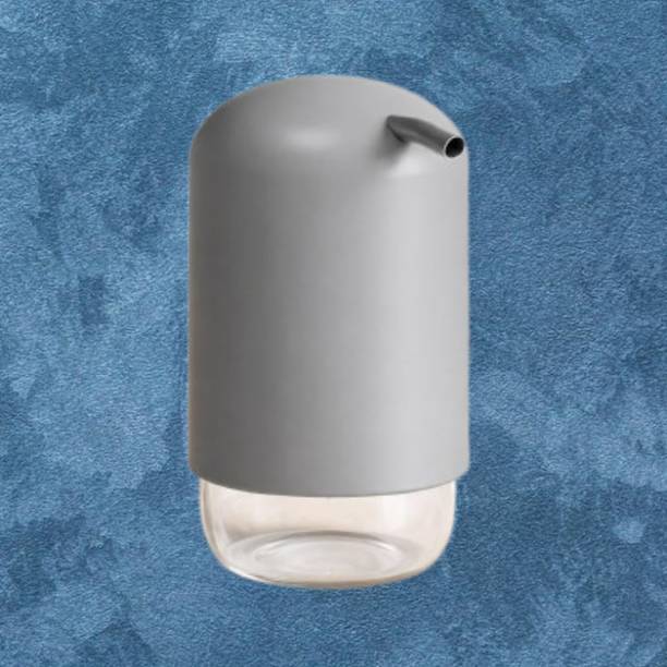 poloman Stylish Glass Soap Bottle with Smooth Dispensing Pump 300 ml Liquid Dispenser