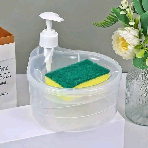 Rioz 2 In 1 Liquid Soap Dispenser for Kitchen Sink | Automatic Liquid Soap Container 1 L Soap Dispenser
