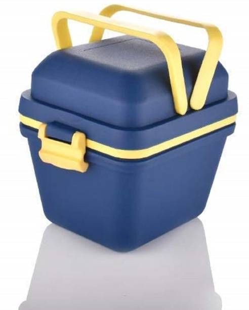 proera Airtight Lunch/Tiffin Box with Handle & Push Lock for Travelling, Kids & Office 3 Containers Lunch Box