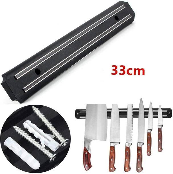 SCODELLA Magnetic Knife Holder Strip 33cm Rack Bar for Kitchen Storage – 1 pc Kitchen Organiser Magnet Pack of 1